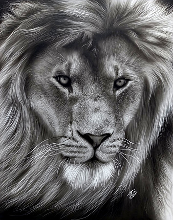 05: "The Magnificent" - airbrush with createx illustration collors - 24x30cm on clayboard