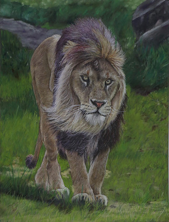 07: "Mission" - Pan pastel.Unison Pastels,pastel pencils and Polychromos,Derwent,Pablo and Luminance colored pencils on pastel mat board  - 15”x19.5”