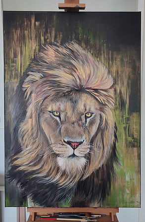 11: "Leonidas" - oils & acrylics painting on canvas - 100×70 cm.