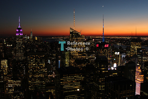 New York city by night
